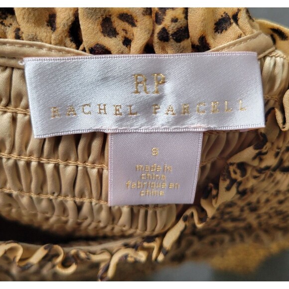 Rachel Parcell S Animal Print Smocked Ruffle Long Sleeve Baby Dress 852 - Picture 6 of 11